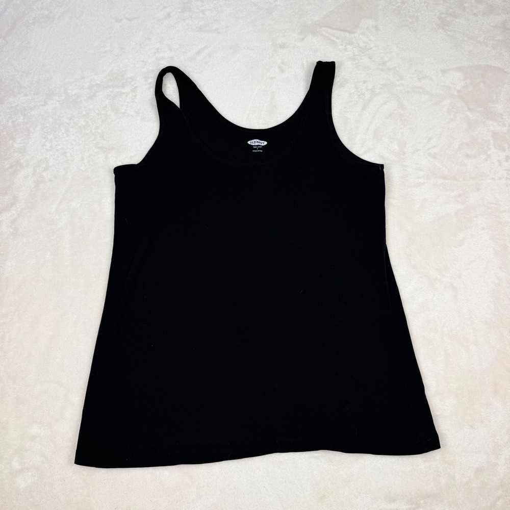 First Layer Tank Top Old Navy Womens L Black Basic Layering Minimalist